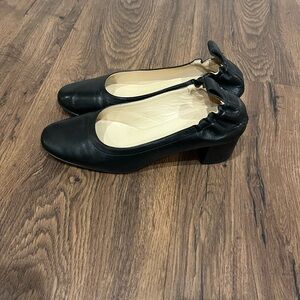 Everlane Day Heels Black Leather